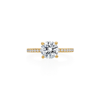 Every Angle Pave Solitaire Engagement Ring