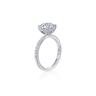 Every Angle Pave Solitaire Engagement Ring