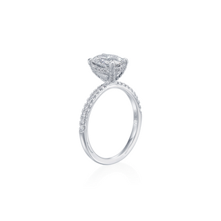 Every Angle Pave Solitaire Engagement Ring