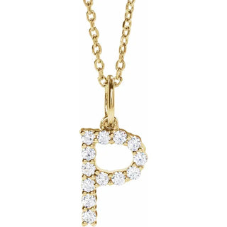 Little Ones Pave Initial Pendant