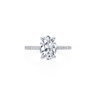 Every Angle Pave Solitaire Engagement Ring