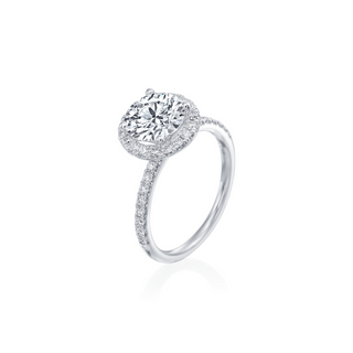 2.00 Carat Round Brilliant Lab Grown Halo Engagement Ring
