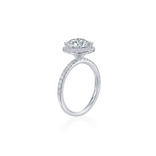 2.00 Carat Round Brilliant Lab Grown Halo Engagement Ring
