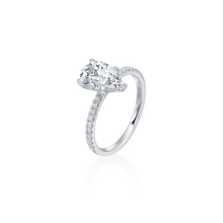 Every Angle Pave Solitaire Engagement Ring