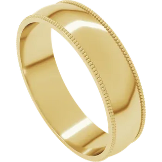 Milgrain Edge Wedding Band
