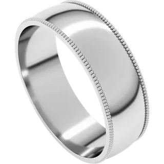 Milgrain Edge Wedding Band