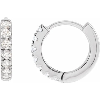 Pave Huggie Hoops