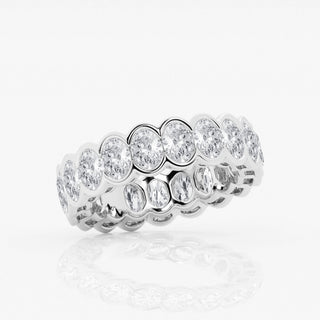 Demi Bezel Set Oval Eternity Band