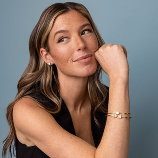 Clarity Diamond™ Emerald and Oval Flexible Bangle