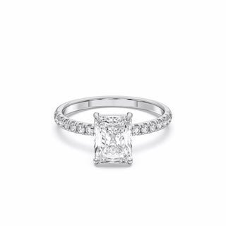 Blooming Brilliant Pave Solitaire