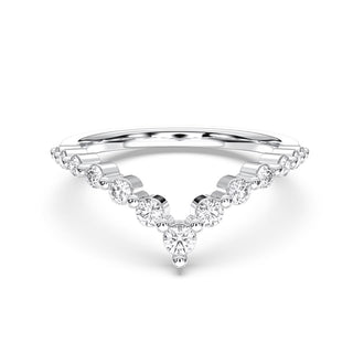 Chevron Style Shared Prong Band