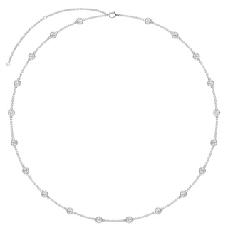 Lab Grown Diamond Station Necklace