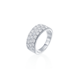 Three Row Pave Band