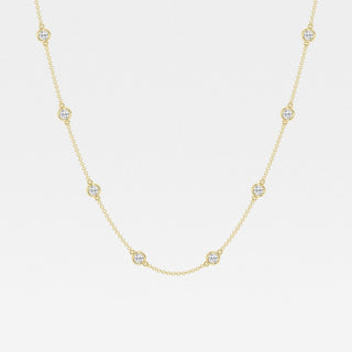 Lab Grown Diamond Station Necklace
