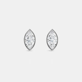 Bezel Set Stud Earrings - All Shapes