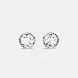 Bezel Set Stud Earrings - All Shapes