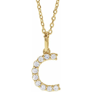 Little Ones Pave Initial Pendant