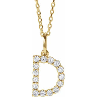 Little Ones Pave Initial Pendant