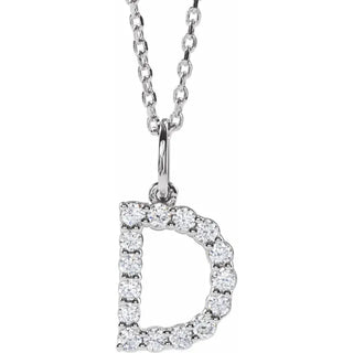 Little Ones Pave Initial Pendant