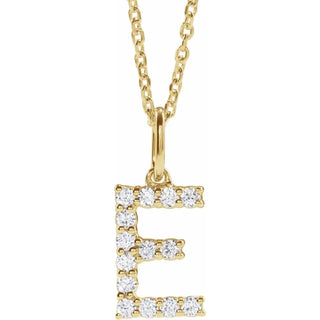 Little Ones Pave Initial Pendant