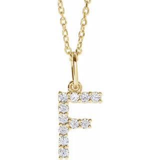Little Ones Pave Initial Pendant