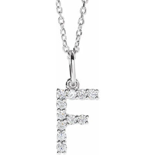 Little Ones Pave Initial Pendant