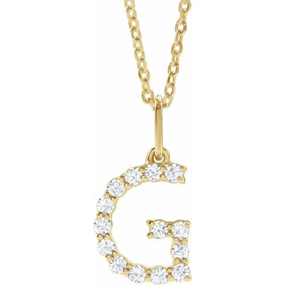 Little Ones Pave Initial Pendant