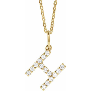 Little Ones Pave Initial Pendant