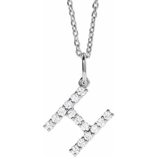Little Ones Pave Initial Pendant