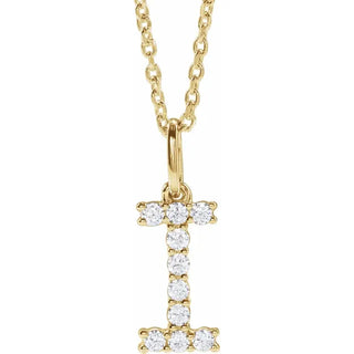 Little Ones Pave Initial Pendant