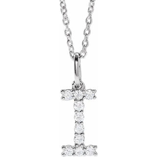 Little Ones Pave Initial Pendant