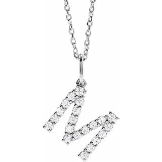 Little Ones Pave Initial Pendant