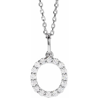 Little Ones Pave Initial Pendant
