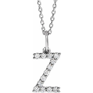 Little Ones Pave Initial Pendant