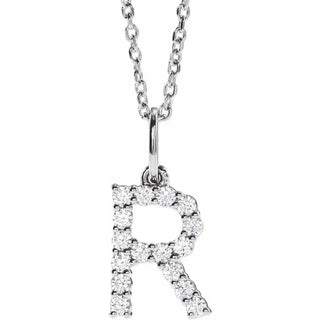 Little Ones Pave Initial Pendant