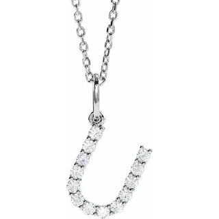 Little Ones Pave Initial Pendant