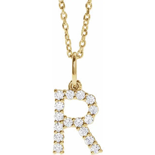 Little Ones Pave Initial Pendant