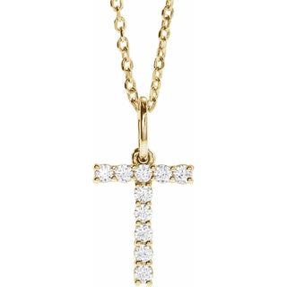 Little Ones Pave Initial Pendant