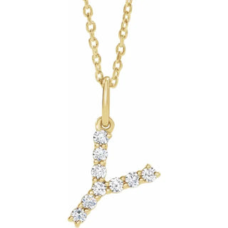Little Ones Pave Initial Pendant