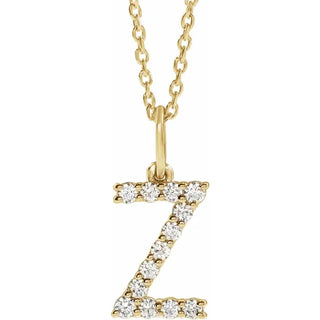 Little Ones Pave Initial Pendant