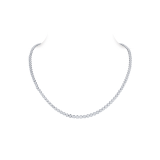 Riviera Tennis Necklace with Graduated Round Stones