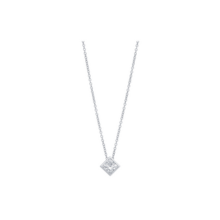 Bezel Set Solitaire Pendant Style Necklace