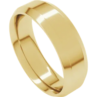 Beveled Edge Comfort Fit Band