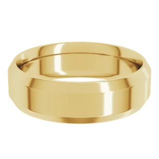 Beveled Edge Comfort Fit Band