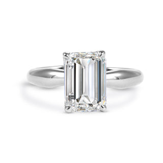 Clarity Diamond™ Signature Emerald Diamond Solitaire Engagement Ring
