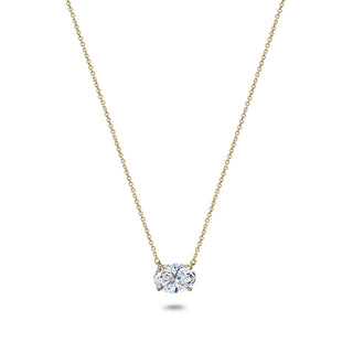 Clarity Diamond™ Signature GIA Certified Lab Grown Oval Diamond Pendant 18K Yellow Gold 1.0 CT