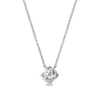 Signature White Round Diamond Pendant