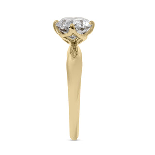 Clarity Diamond™ Signature Lab Grown Oval Diamond Solitaire Ring 18k Yellow Gold 2.25ct