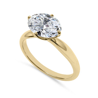 Clarity Diamond™ Signature Lab Grown Oval Diamond Solitaire Ring