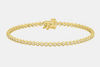 14k Yellow Gold Tennis Bracelet